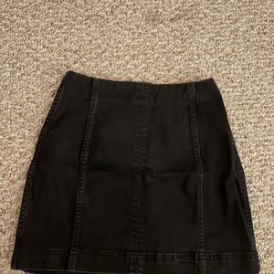 Classic Black Women's Denim Skirt
